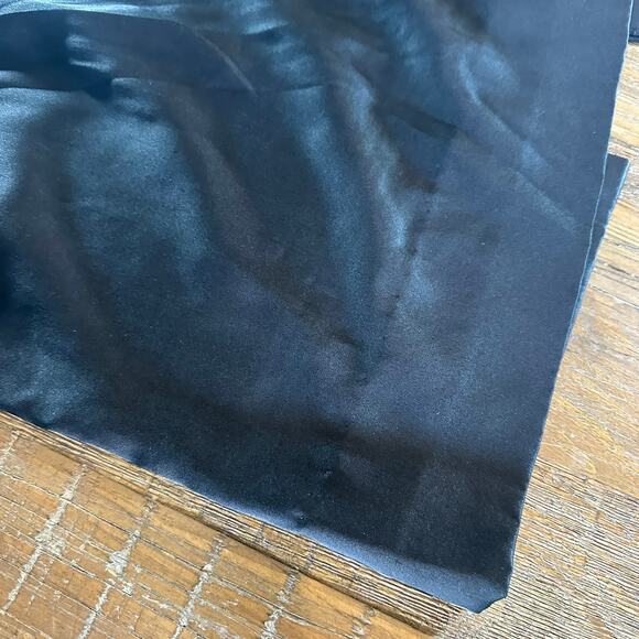 POINT OF VIEW COLLECTION Skirt Womens 10 Black Silk Vintage a-line knee - Picture 3 of 7